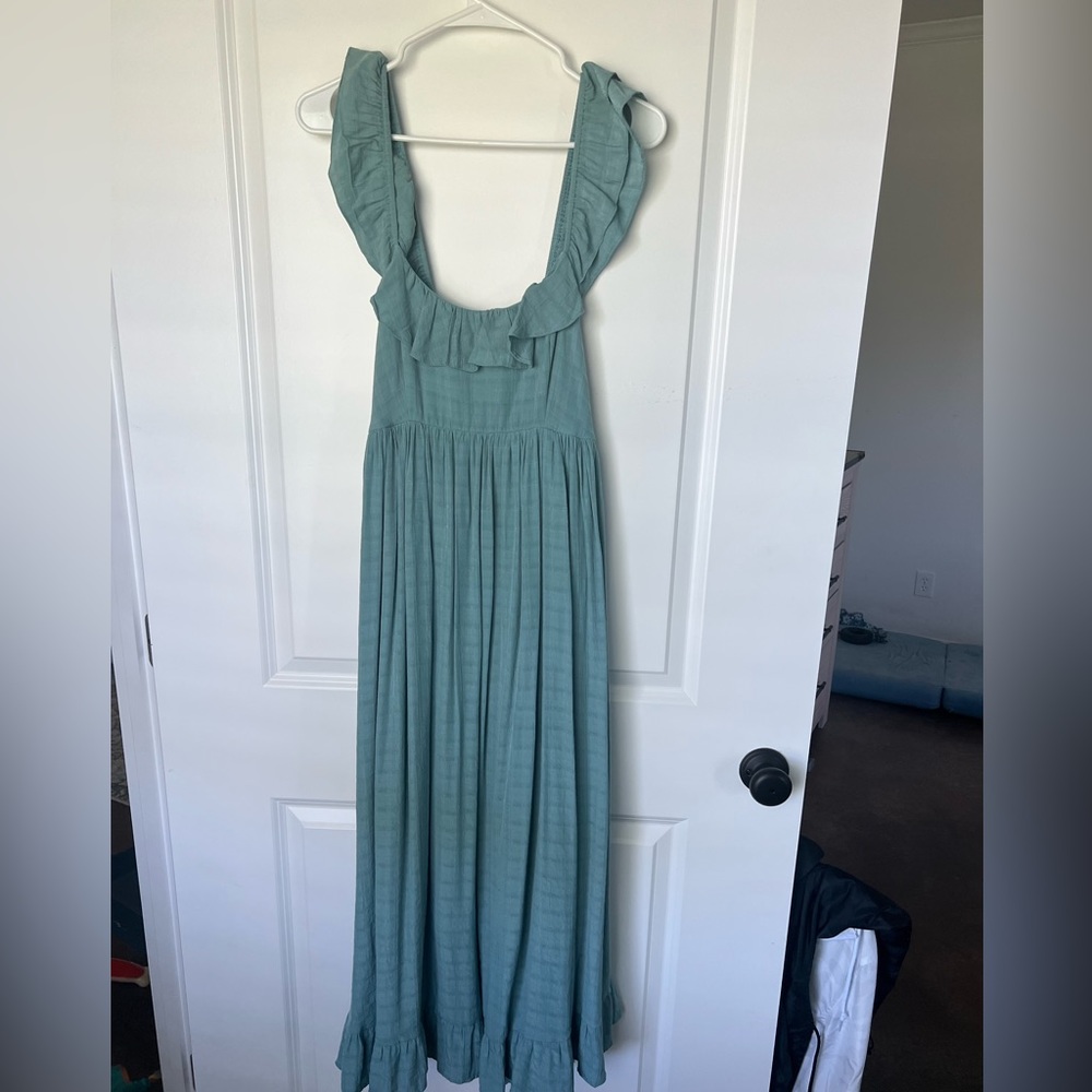 Sea foam boutique dress.